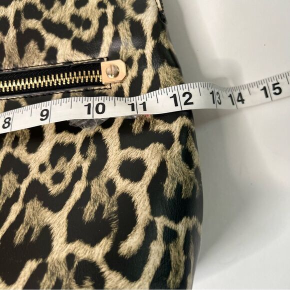 Aldo Cuveth Medium Size Leopard Print Backpack Purse - Picture 13 of 16